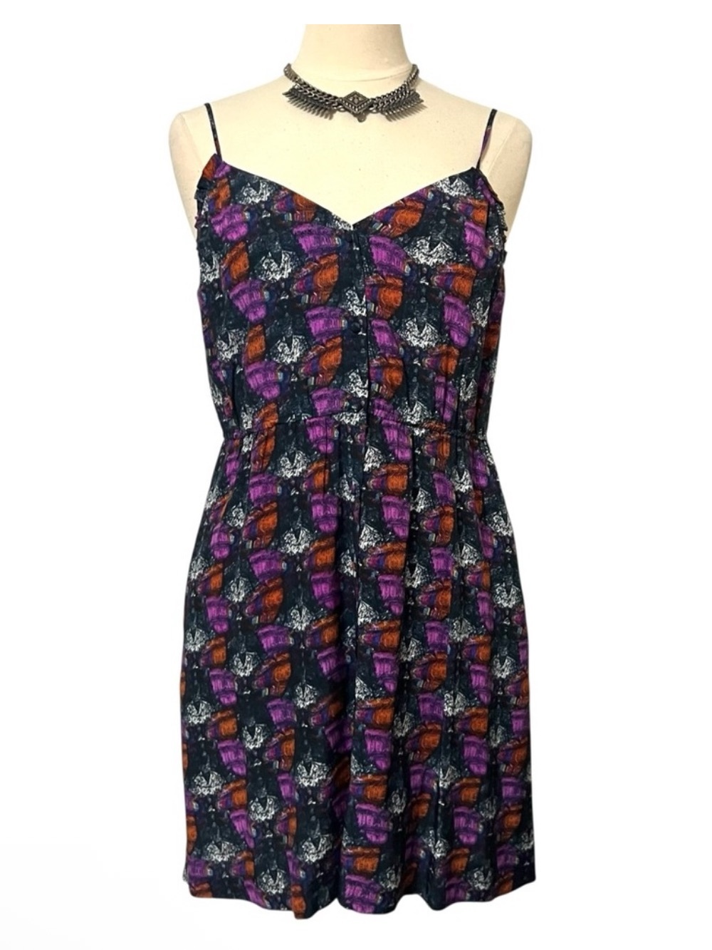 Urban Outfitters Ecote Silk Slip Mini Dress